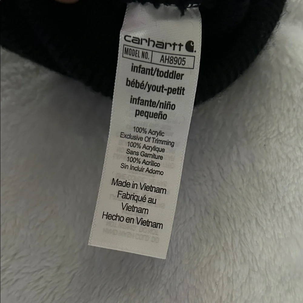 Infant/toddler Carhartt Black Beanie - Picture 2 of 2